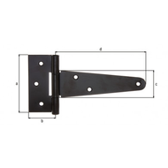 PENTURE ANGLAISE NOIR 150MM EP.2MM PENTURE ANGLAISE NOIR 150MM EP.2MM